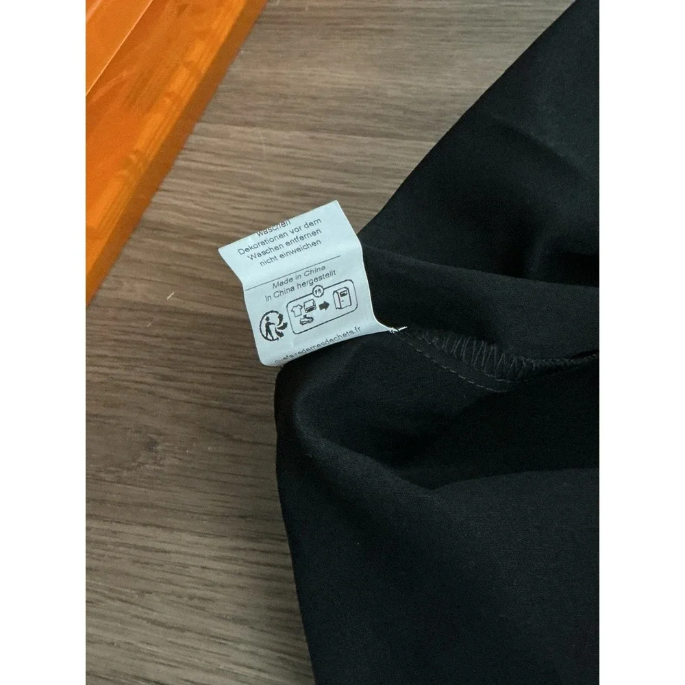 Belle Poque Women's Black A-Line Skirt Belted Button Front New With Tags 3XL